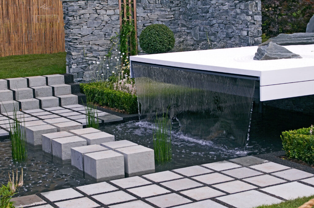 3D rendered water feature